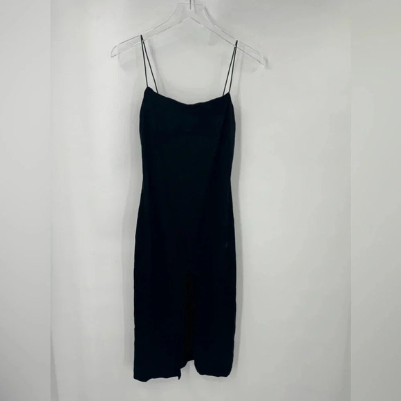 Reformation Pavia Knit Black Midi Dress Size S B178 - Picture 6 of 8